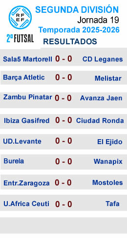 Resultados J18 segunda