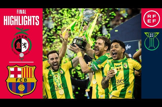 Resumen #CopadeEspañaFS Jaén Paraíso Interior 0 (4)– 0 (2) Barça | Final