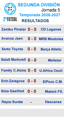 Resultados J5 segunda